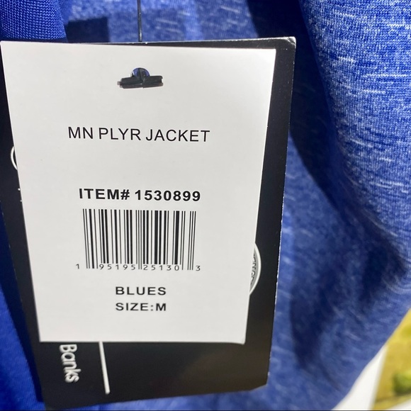 NHL St Louis Blues NWT PLYR Blue on Heather Blue Half-Zip PLYR Jacket M - Picture 7 of 14